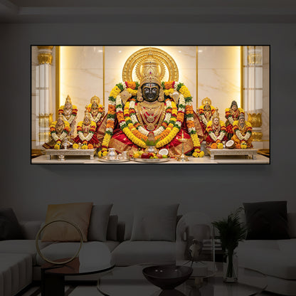 Badrinarayan Modern Luxury Backlight Horizontal Wall Art