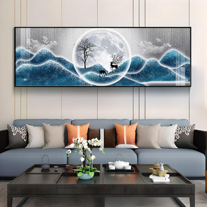 Frosty Night Whispers Premium Acrylic Horizontal Wall Art