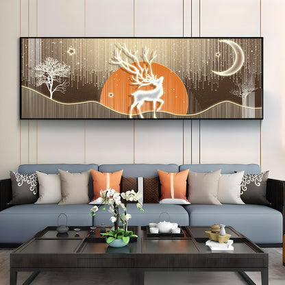 Deer Silverlight Stag Premium Acrylic Horizontal Wall Art