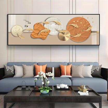 Radiant Gold Fish Premium Acrylic Horizontal Wall Art