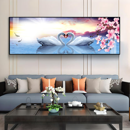 Love Of Swans Premium Acrylic Horizontal Wall Art