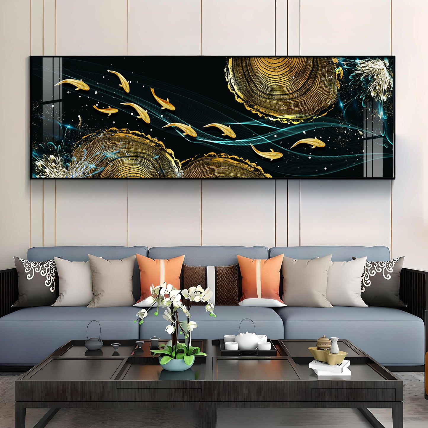 Luminous Fish Premium Acrylic Horizontal Wall Art