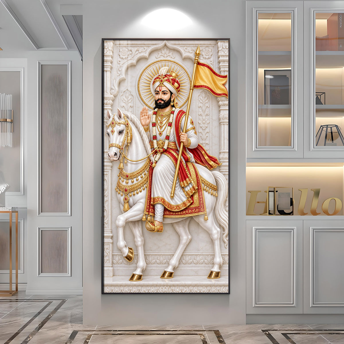 Baba Ramdevji Premium Acrylic Vertical Wall Art