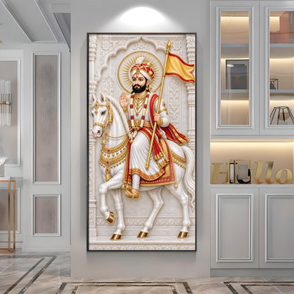 Baba Ramdevji Premium Acrylic Vertical Wall Art
