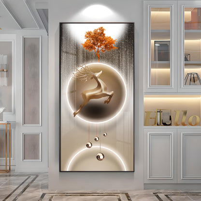 Deerly Decorated Premium Acrylic Vertical Wall Art