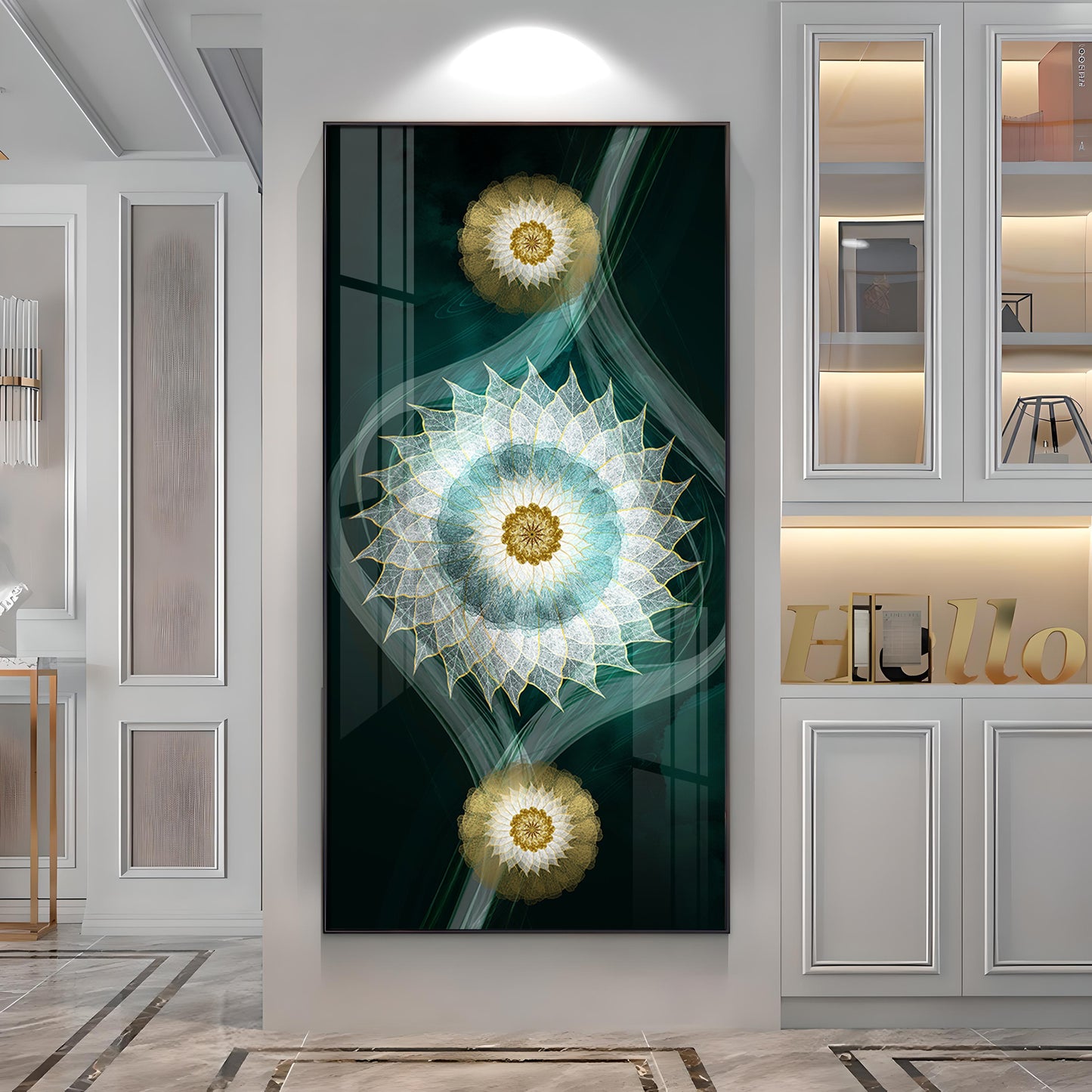 Evil Eye Theme Premium Acrylic Vertical Wall Art