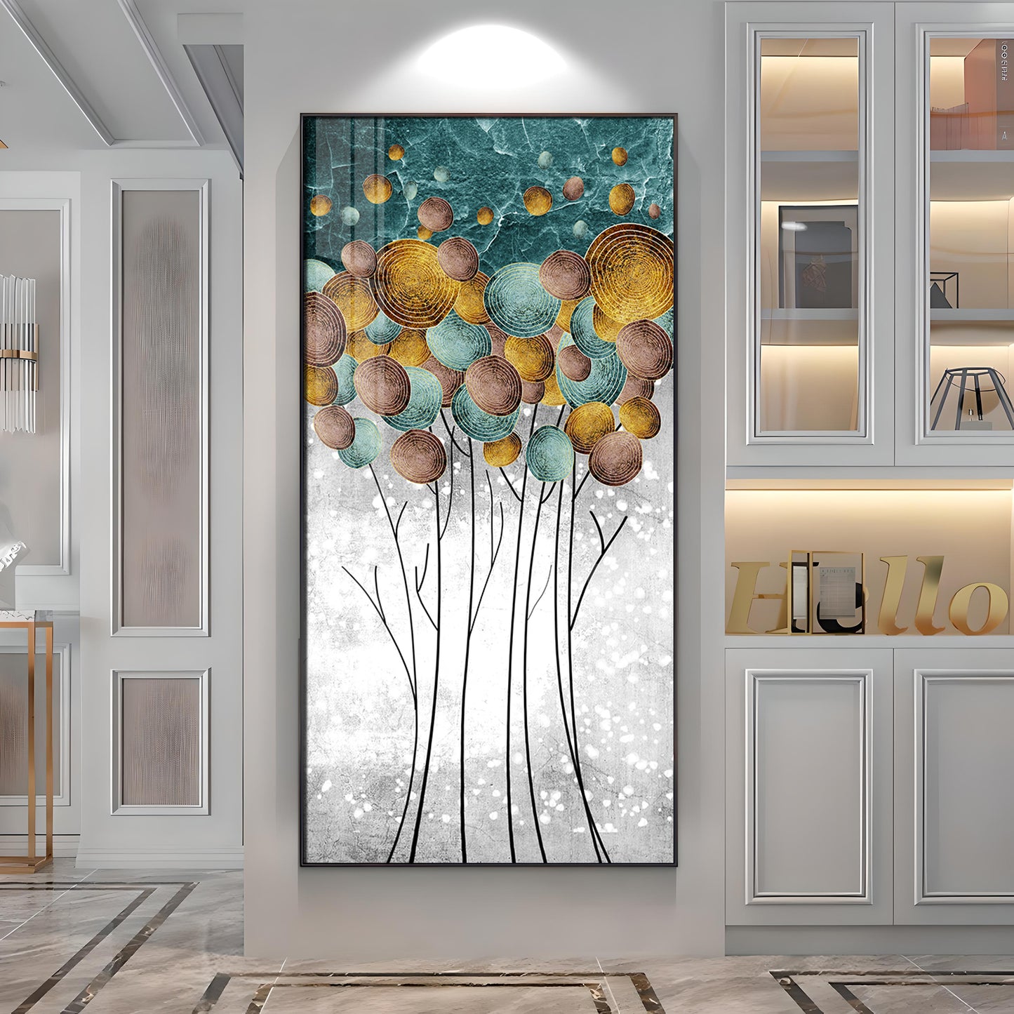 Perfect Modern Abstract Premium Acrylic Vertical Wall Art
