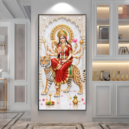 Maa Ambika Premium Acrylic Vertical Wall Art