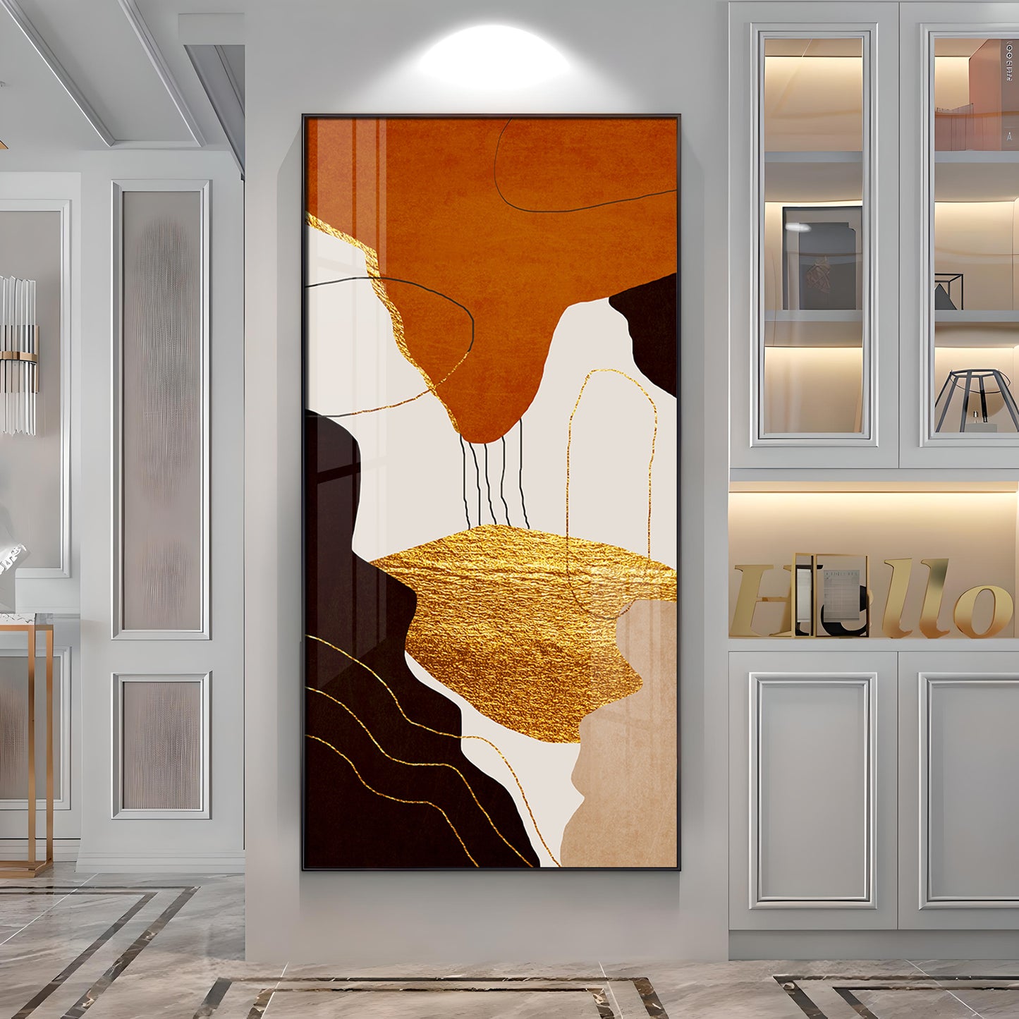 Eternal Waves Modern Abstract Premium Acrylic Vertical Wall Art