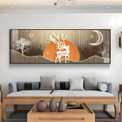 Deer Silverlight Stag Premium Acrylic Horizontal Wall Art