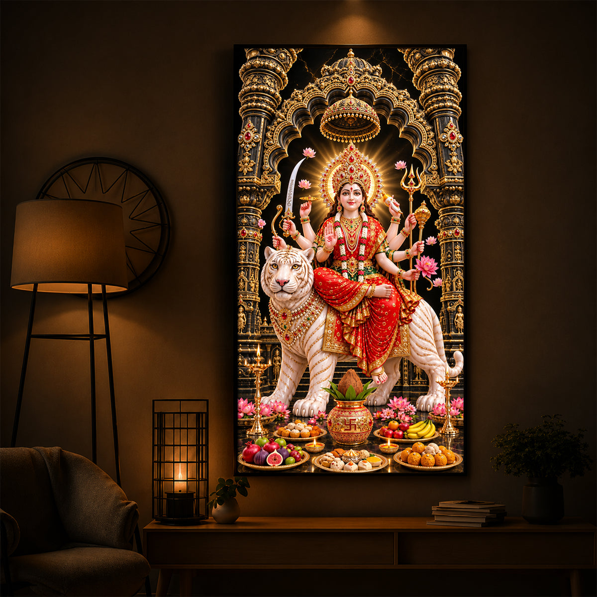Amba Modern Luxury Backlight Vertical Wall Art