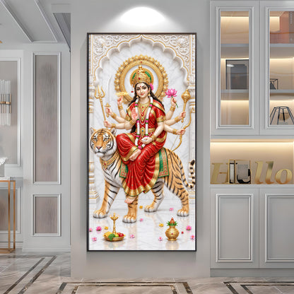 Maa Ambika Premium Acrylic Vertical Wall Art