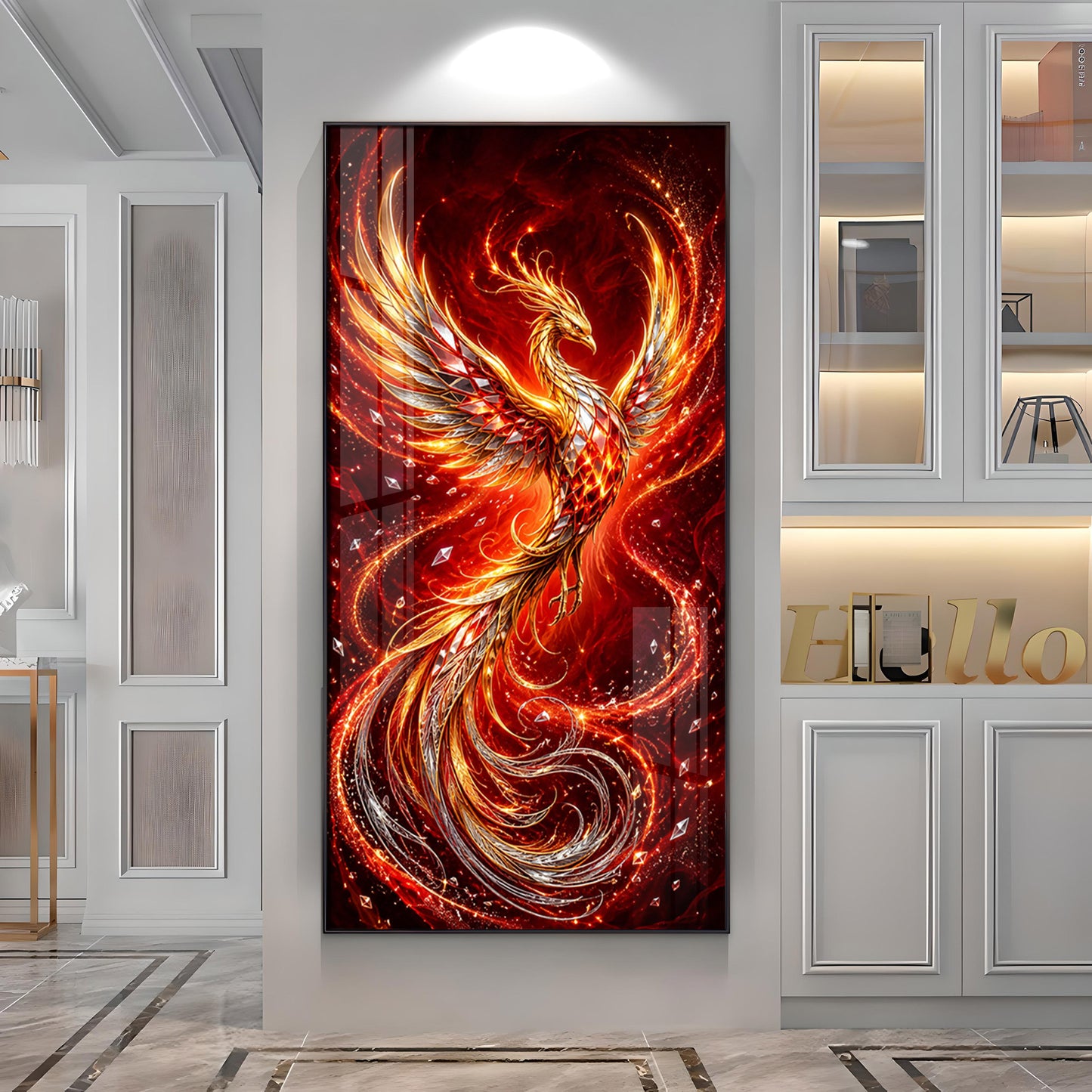 Beautiful Phoenix Premium Acrylic Vertical Wall Art