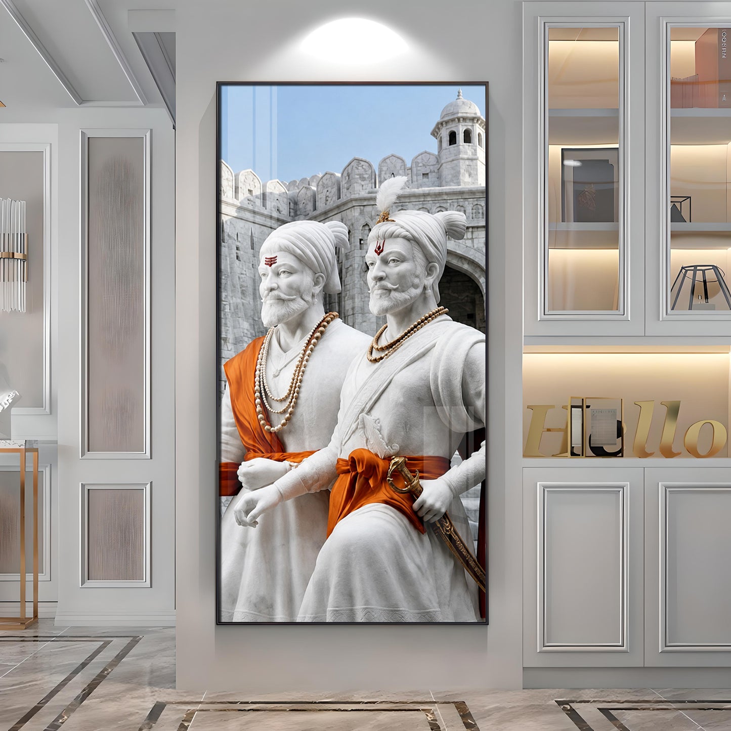 Chhatrapati Shivaji Maharaj & Sambhaji Maharaj Premium Acrylic Vertical Wall Art