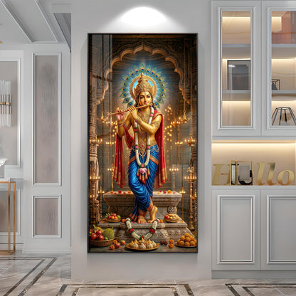 Shiv Putra Ganesh Ji Premium Acrylic Vertical Wall Art