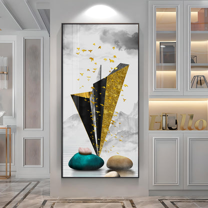 Geometric Minimalist Premium Acrylic Vertical Wall Art