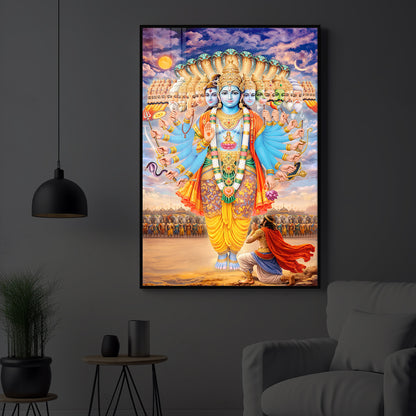 Lord Vishwaroop Modern Luxury Backlight Vertical Wall Art