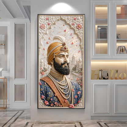 Sri Guru Gobind Singh Ji Premium Acrylic Vertical Wall Art