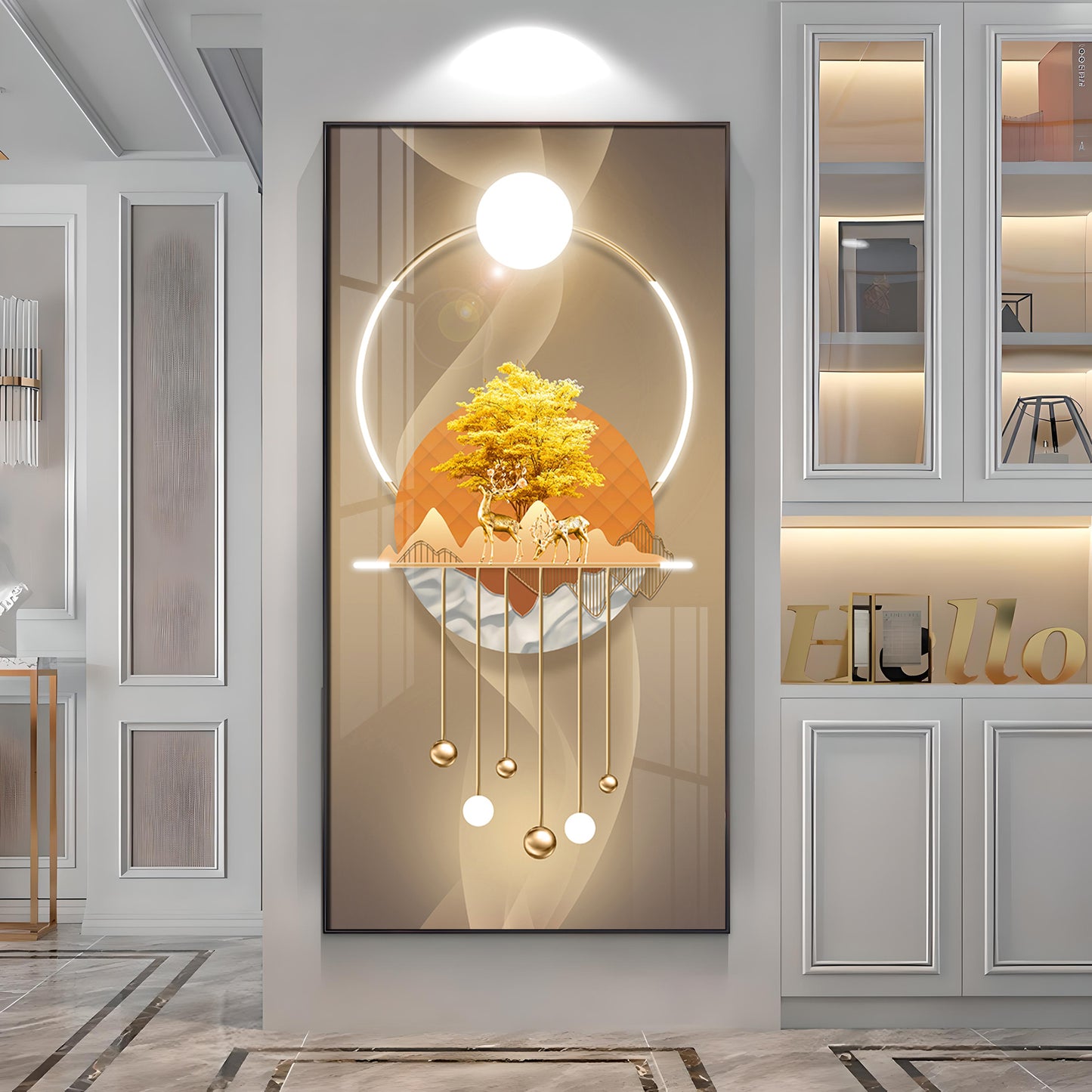 Nature's Embrace Premium Acrylic Vertical Wall Art