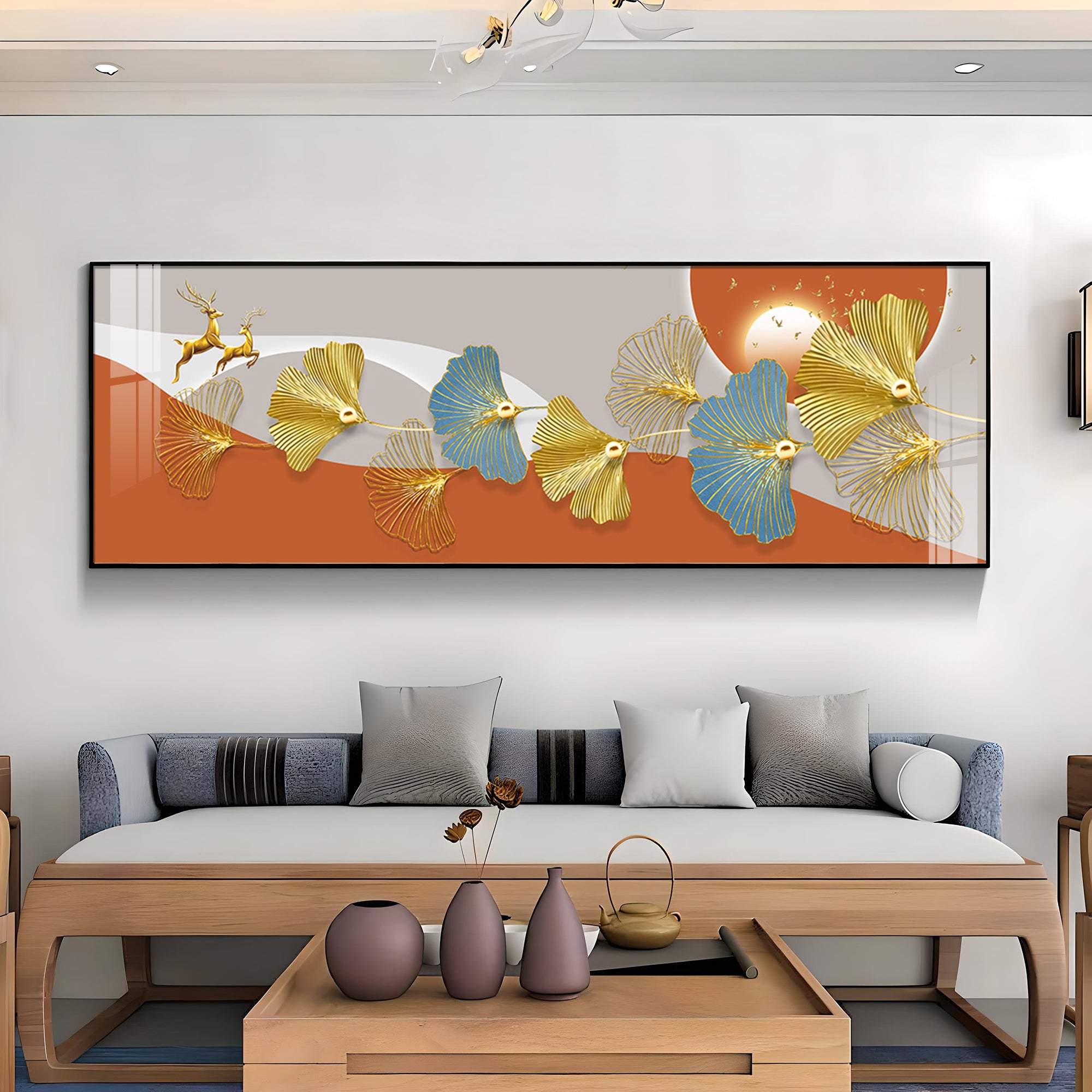 Leaf Fusion Premium Acrylic Horizontal Wall Art