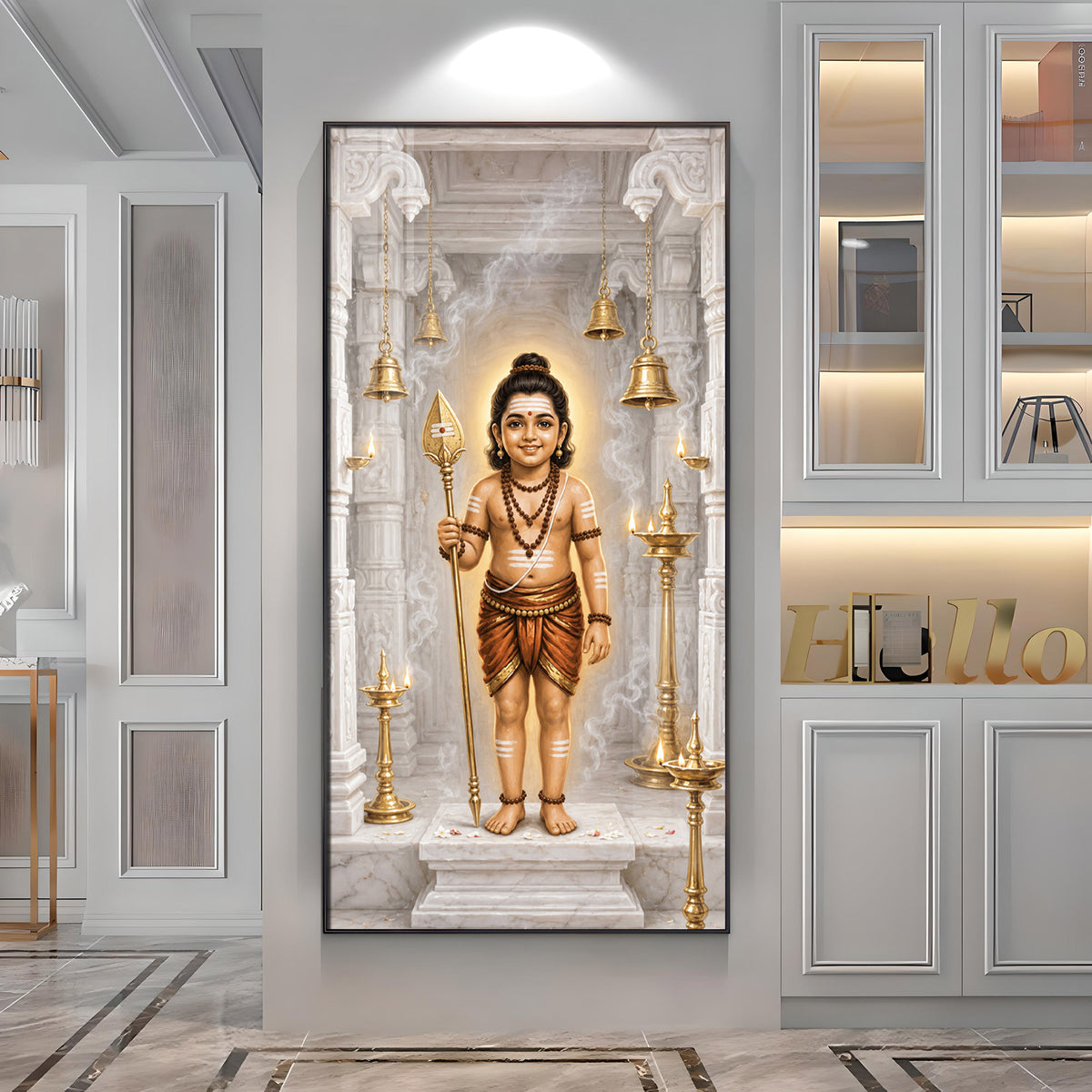 Child Lord Murugan Premium Acrylic Vertical Wall Art