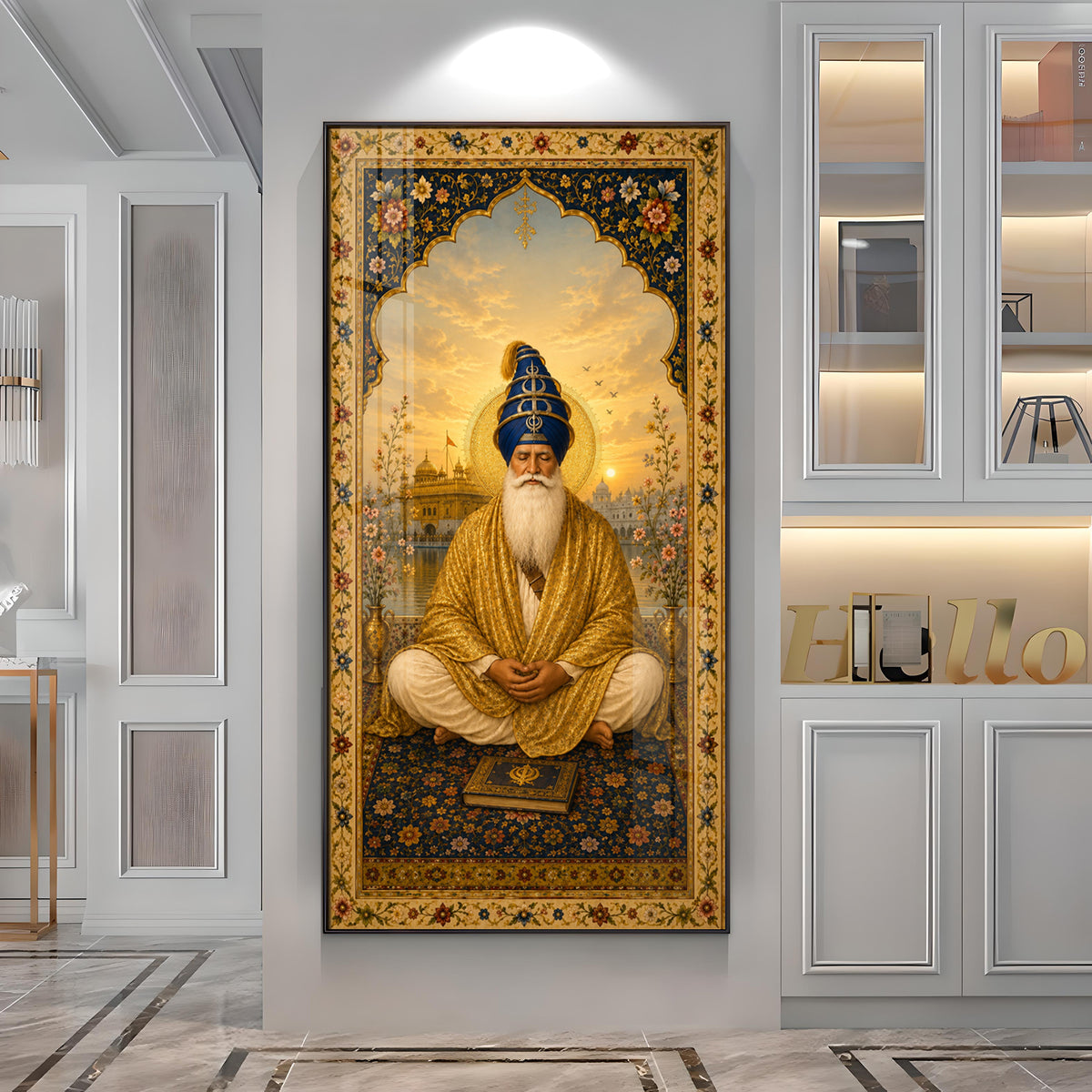 Divine Guru Ram Das Ji Premium Acrylic Vertical Wall Art