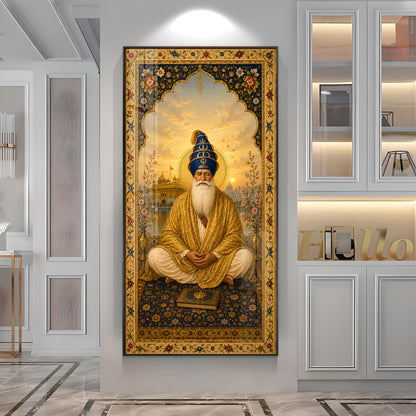 Divine Guru Ram Das Ji Premium Acrylic Vertical Wall Art