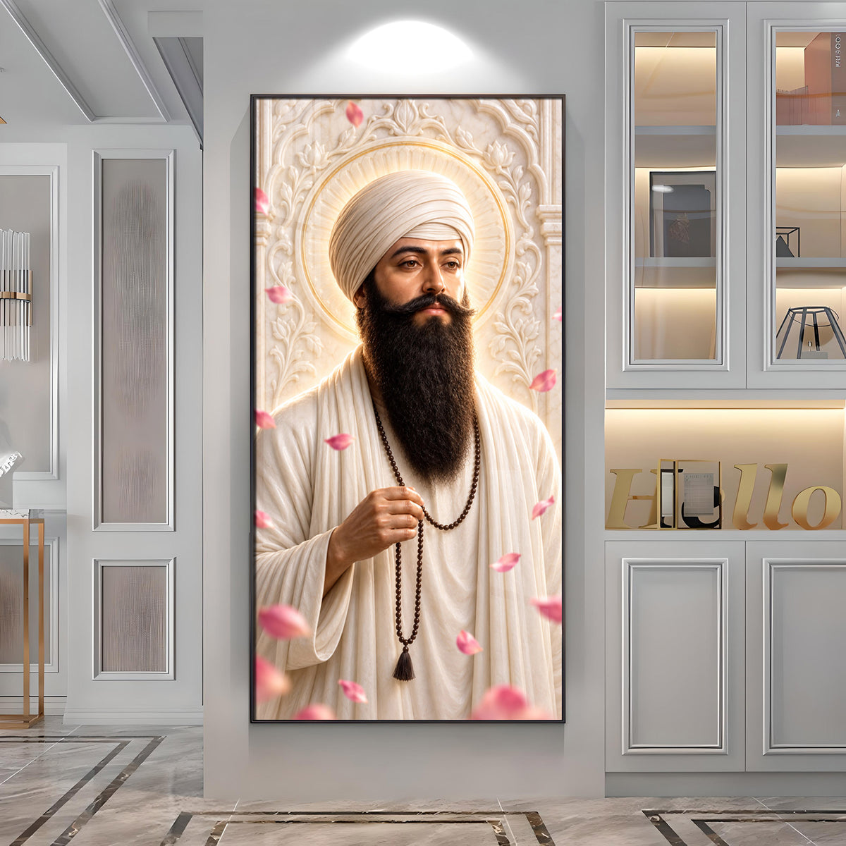 Guru Ram Das Ji Premium Acrylic Vertical Wall Art