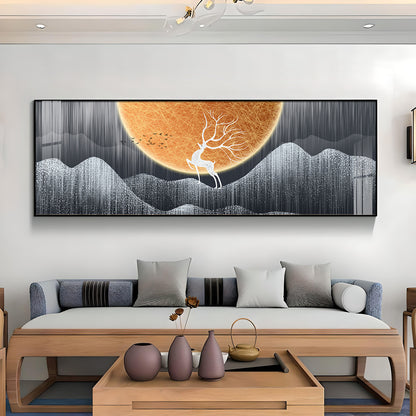 Deer in the Wild Premium Acrylic Horizontal Wall Art