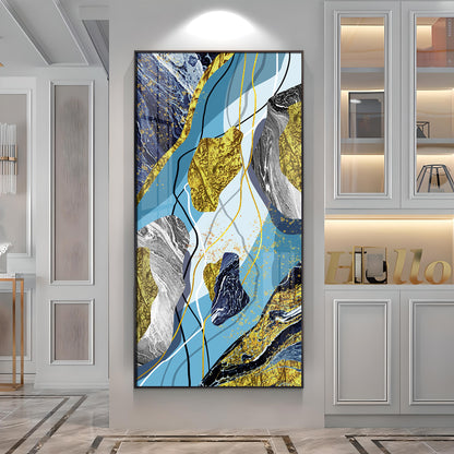 Azure Elegance Premium Acrylic Vertical Wall Art
