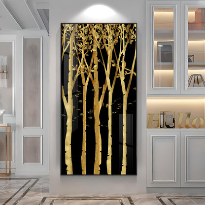Flowers Abstract Landscape Premium Acrylic Vertical Wall Art