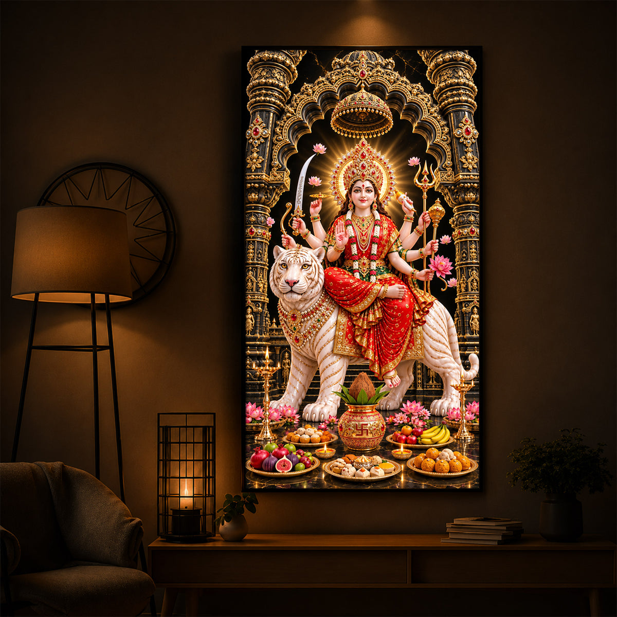 Amba Modern Luxury Backlight Vertical Wall Art