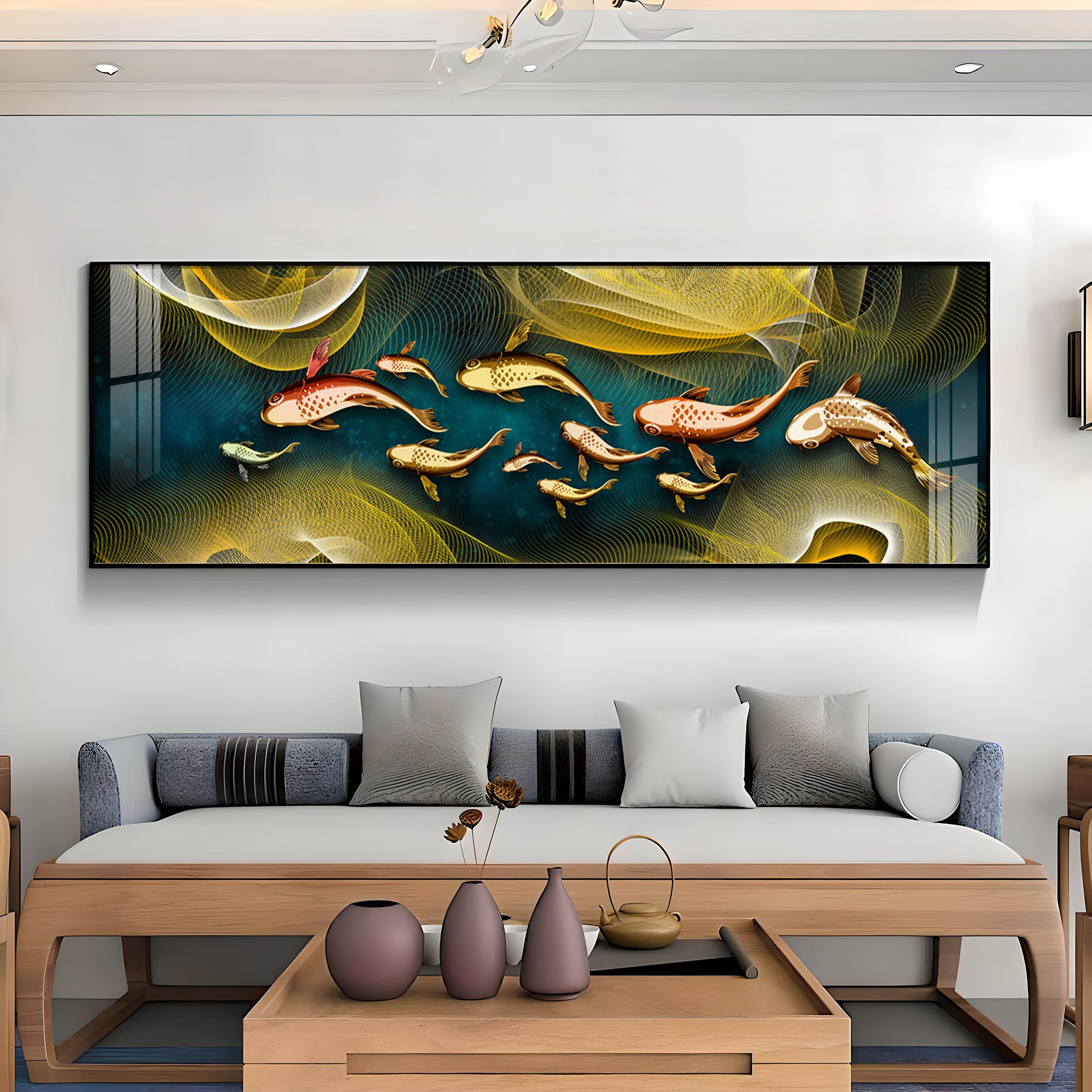 Fish Flow Collective Premium Acrylic Horizontal Wall Art