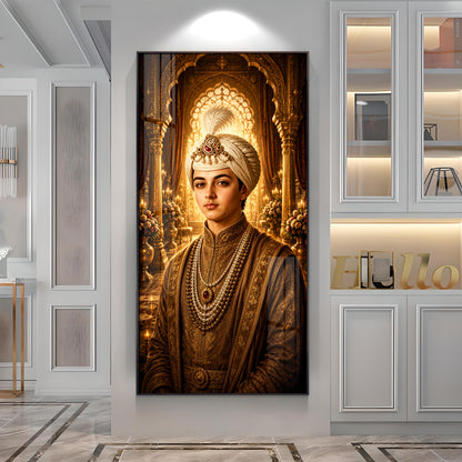 Sri Guru Harkrishan Sahib Ji Premium Acrylic Vertical Wall Art