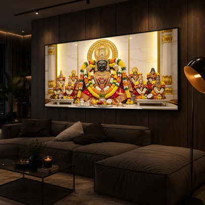 Badrinarayan Modern Luxury Backlight Horizontal Wall Art