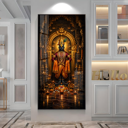 Lord Vithoba Premium Acrylic Vertical Wall Art