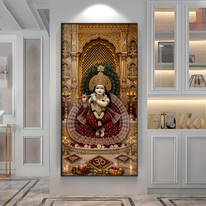 Divine Bal Gopal Krishna Premium Acrylic Vertical Wall Art