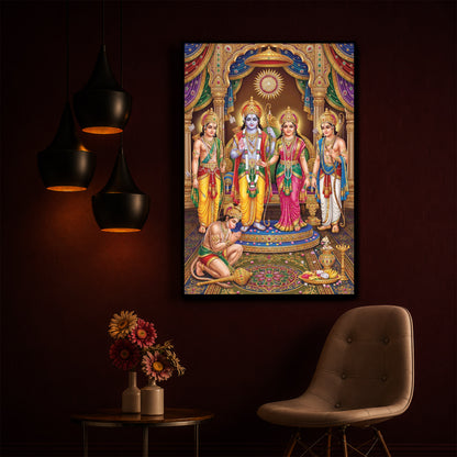 Ram Darbar Modern Luxury Backlight Vertical Wall Art