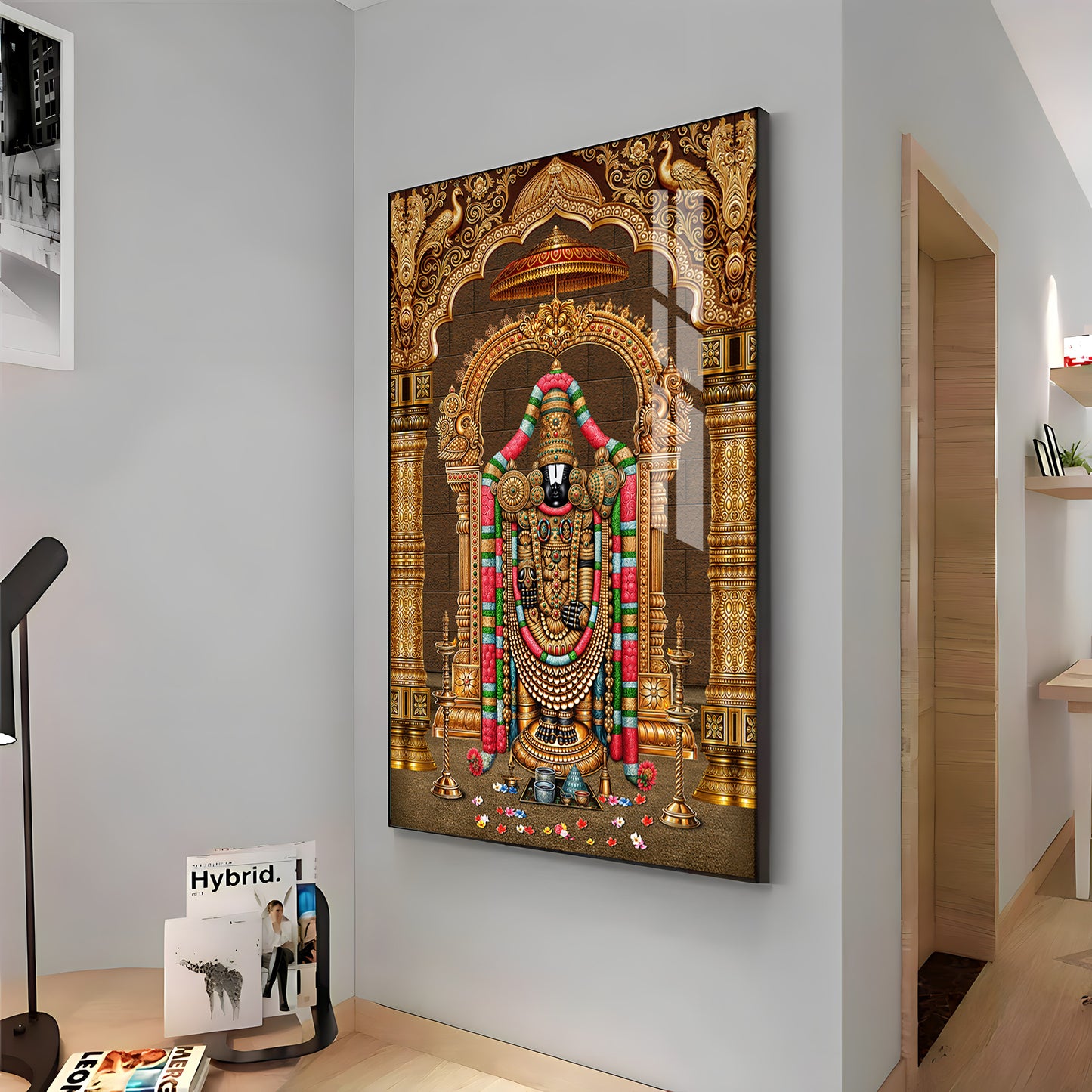 God Tirupati Balaji Premium Acrylic Vertical Wall Art