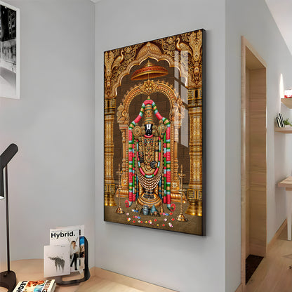 God Tirupati Balaji Premium Acrylic Vertical Wall Art