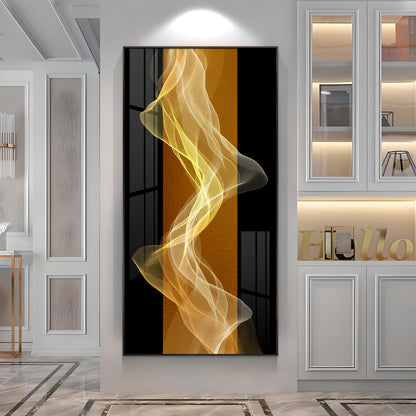 Energetic Etheric Waves Premium Acrylic Vertical Wall Art
