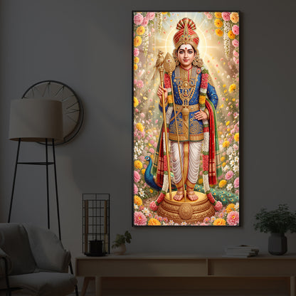 Murugan Ji Modern Luxury Backlight Vertical Wall Art