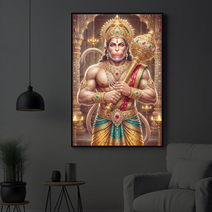 Jay Bajarangbali Modern Luxury Backlight Vertical Wall Art