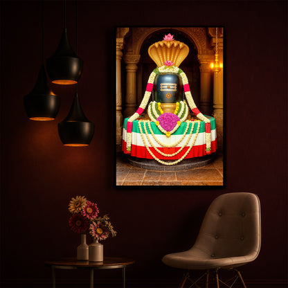Om Namaha Shivaya Modern Luxury Backlight Vertical Wall Art
