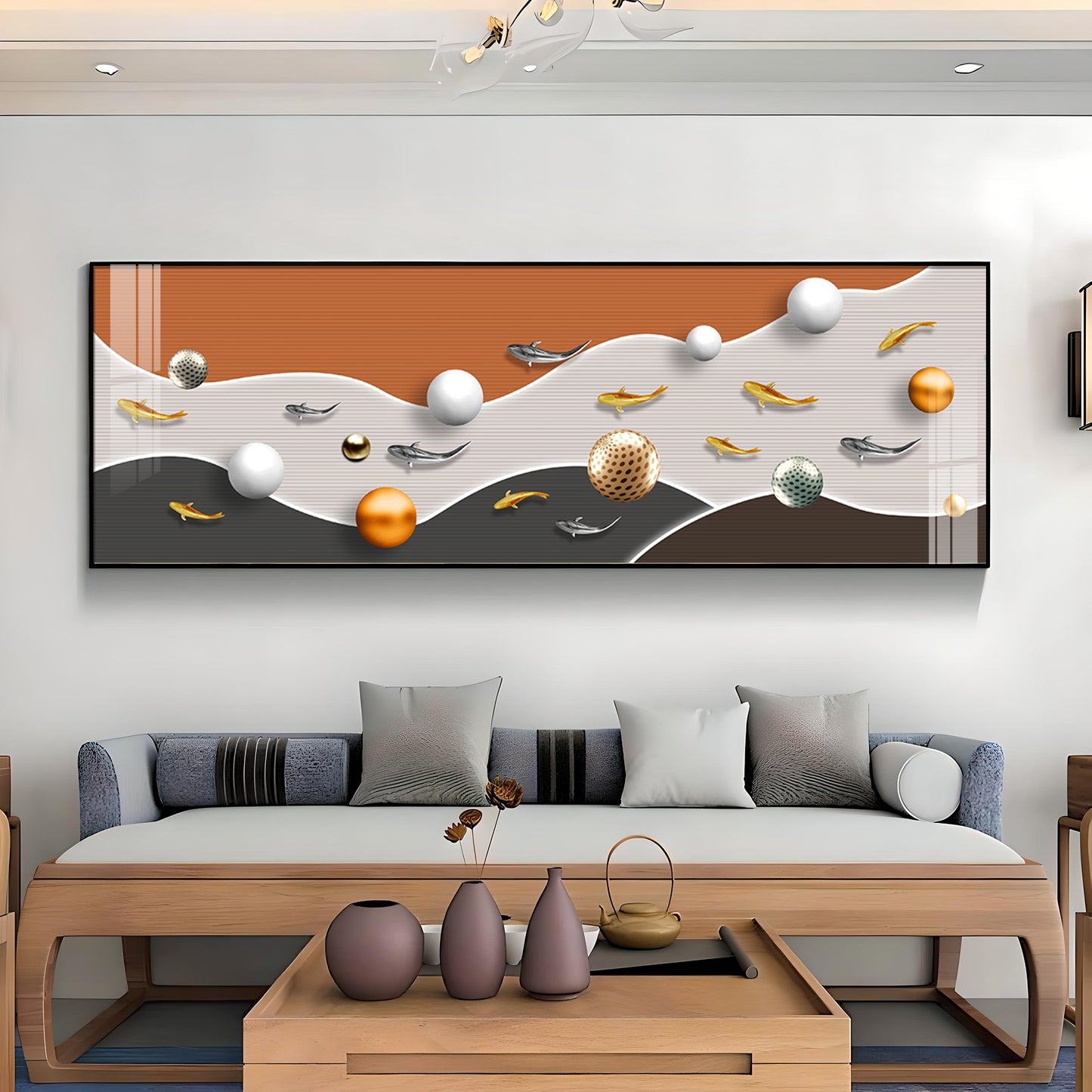 Festive Egg Fusion Premium Acrylic Horizontal Wall Art