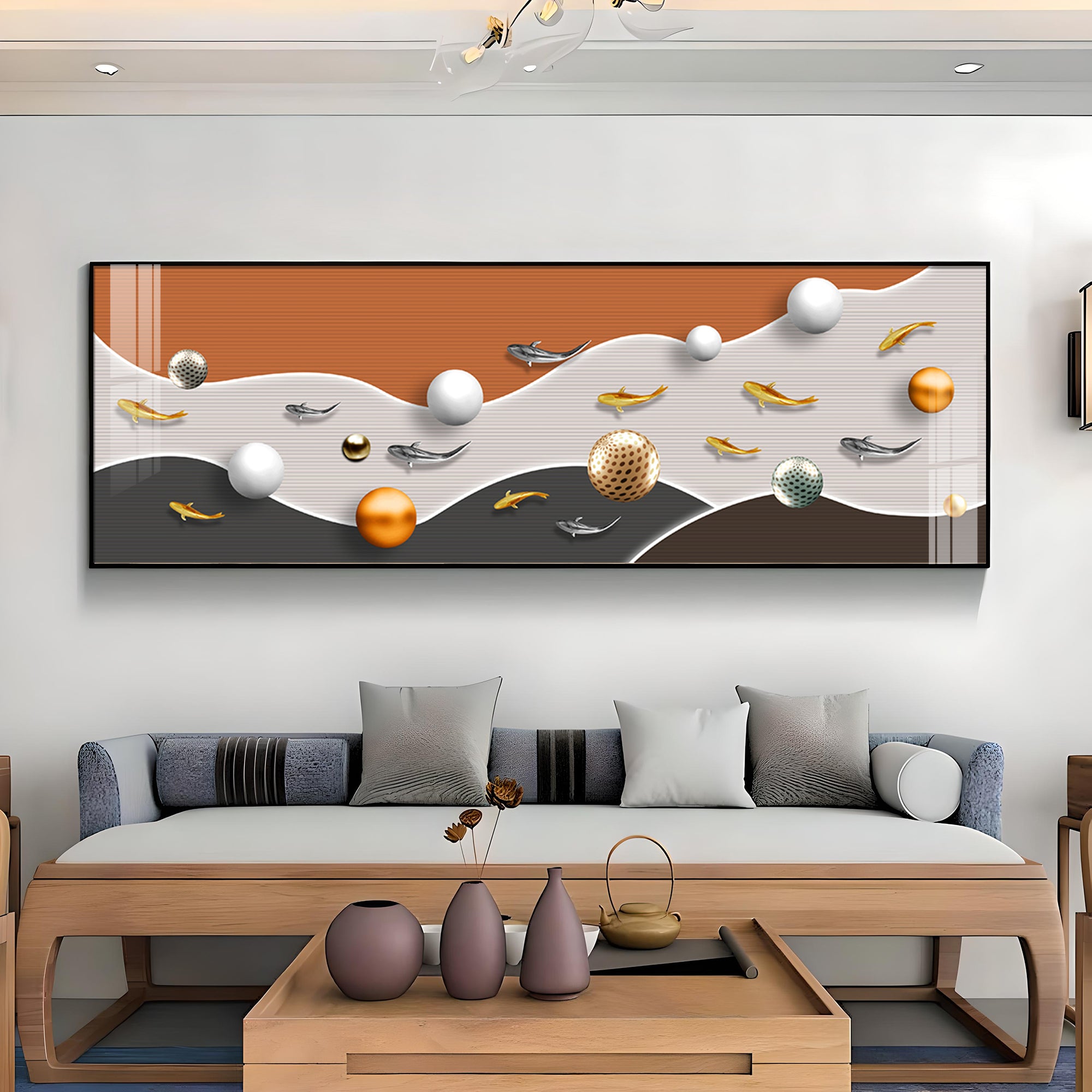 Festive Egg Fusion Premium Acrylic Horizontal Wall Art