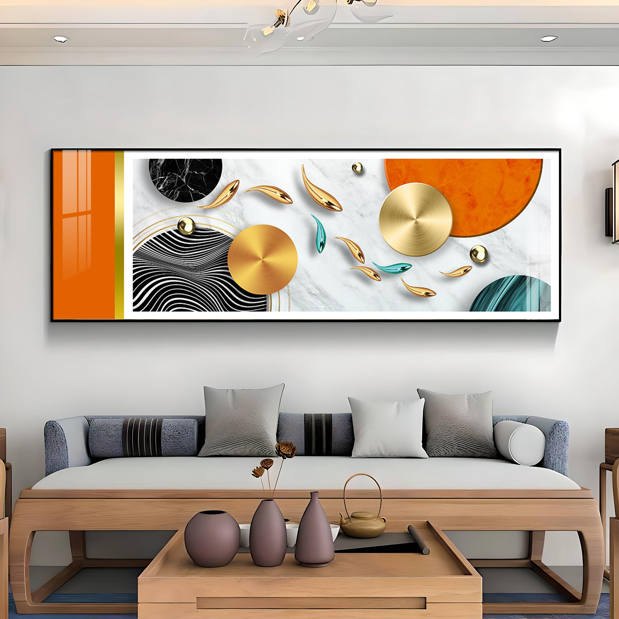 Vibrant Surface Showcase Premium Acrylic Horizontal Wall Art