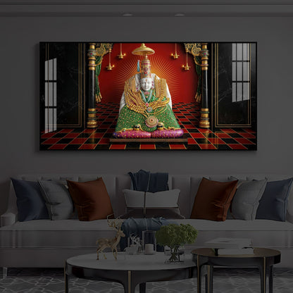Shri Tulja Bhavani Modern Luxury Backlight Horizontal Wall Art