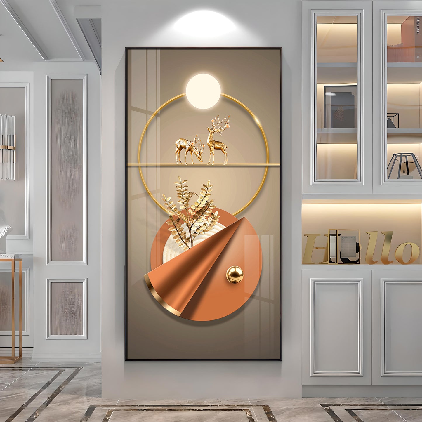 Hallway Elegance Premium Acrylic Vertical Wall Art