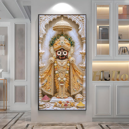 Sacred Jagannath Premium Acrylic Vertical Wall Art